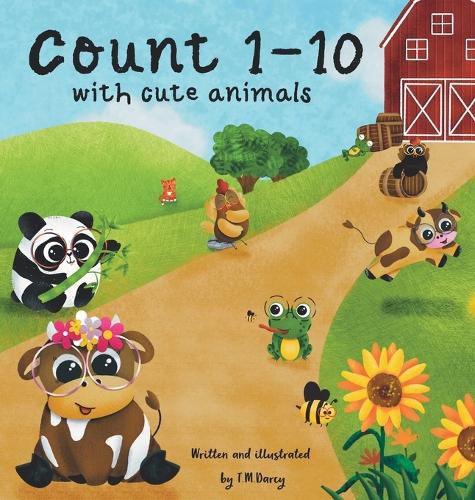 Cover image for Count 1-10 with cute animals