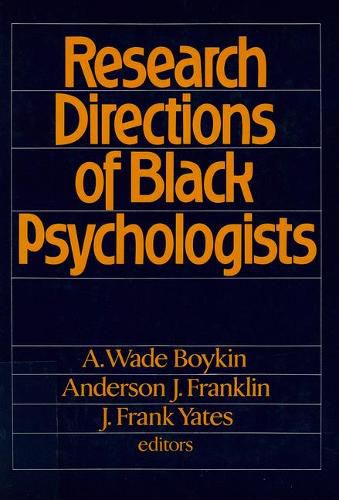 Cover image for Research Directions of Black Psychologists