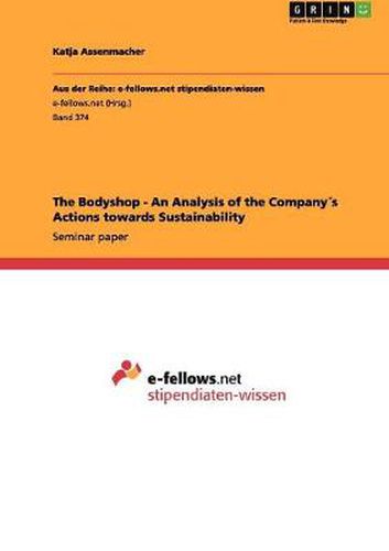 Cover image for The Bodyshop - An Analysis of the Companys Actions towards Sustainability