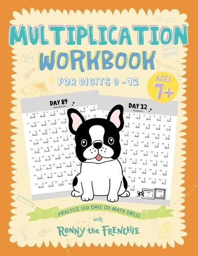 Cover image for Multiplication Workbook for Digits 0 - 12