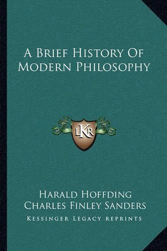 A Brief History of Modern Philosophy