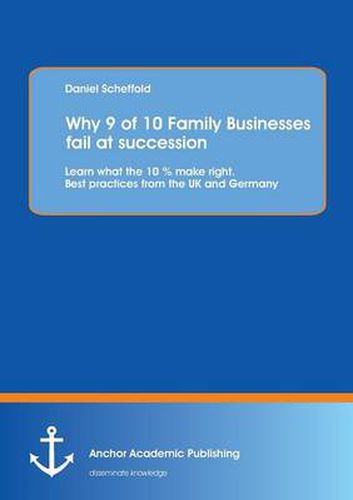 Cover image for Why 9 of 10 Family Businesses Fail at Succession: Learn What the 10 % Make Right. Best Practices from the UK and Germany