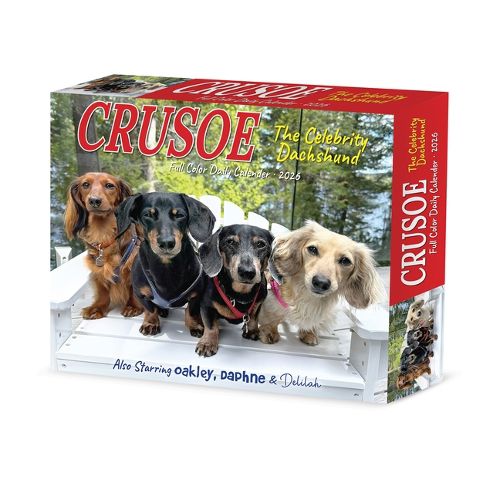 Cover image for Crusoe the Celebrity Dachshund 2026 5.4 X 6.2 Box Calendar