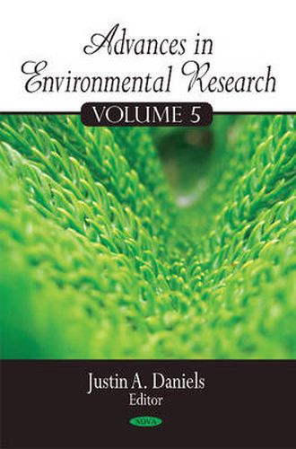 Cover image for Advances in Environmental Research: Volume 5