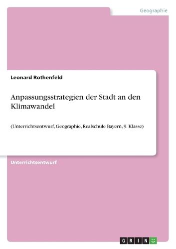 Cover image for Anpassungsstrategien der Stadt an den Klimawandel