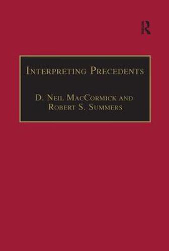 Cover image for Interpreting Precedents: A Comparative Study