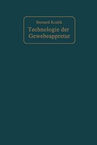 Cover image for Technologie Der Gewebeappretur