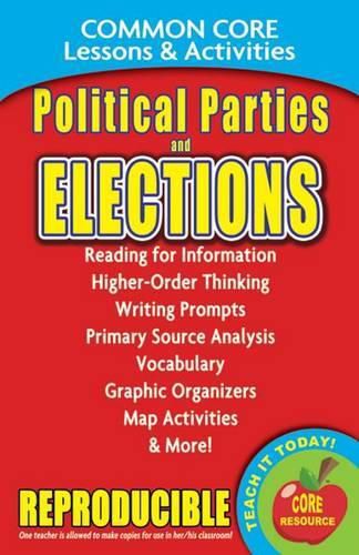 Cover image for Political Parties & Elections - Common Core Lessons & Activities