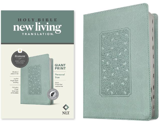 Cover image for NLT Personal Size Giant Print Bible, Filament Edition, Teal