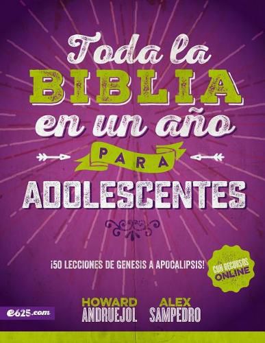 Cover image for Toda La Biblia En Un Ano Para Adolescentes