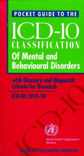 Cover image for Who Pocket Guide to Classification of Mental and Behavioural Disorders