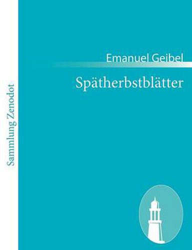 Cover image for Spatherbstblatter