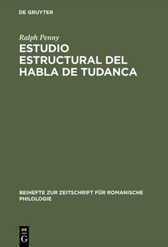 Cover image for Estudio estructural del habla de Tudanca