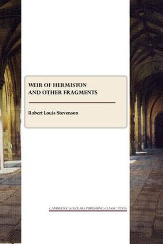 Weir of Hermiston and other fragments