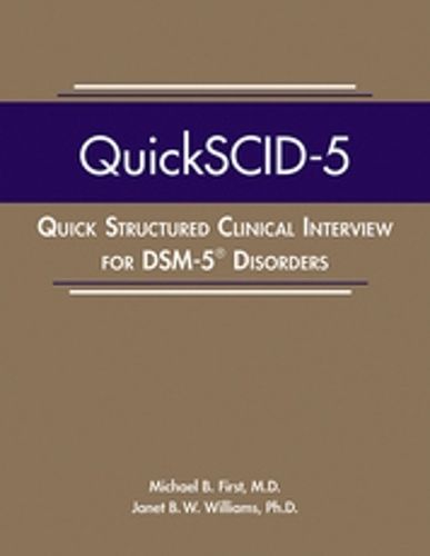 Cover image for Quick Structured Clinical Interview for DSM-5 (R) Disorders (QuickSCID-5)