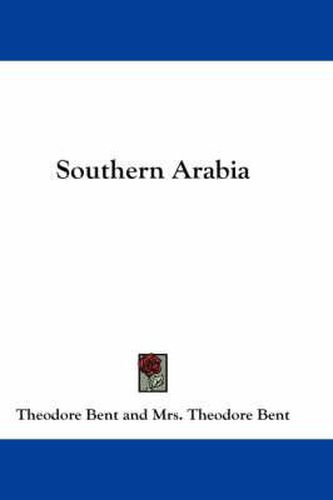 Cover image for Southern Arabia