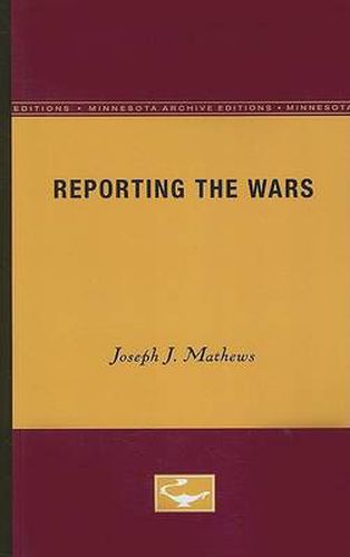 Cover image for Reporting the Wars