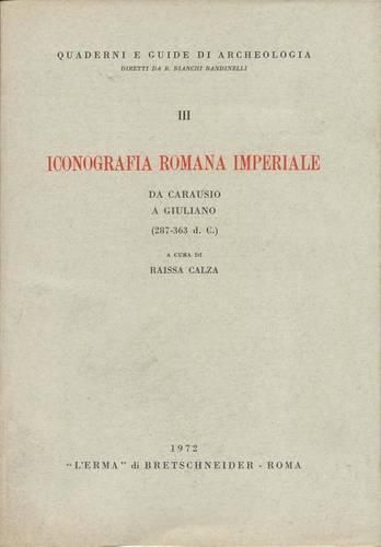 Cover image for Iconografia Romana Imperiale Da Carausio a Giuliano (287-363 DC)