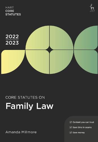 Cover image for Core Statutes on Family Law 2022-23