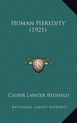 Cover image for Human Heredity (1921)