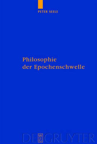 Cover image for Philosophie der Epochenschwelle