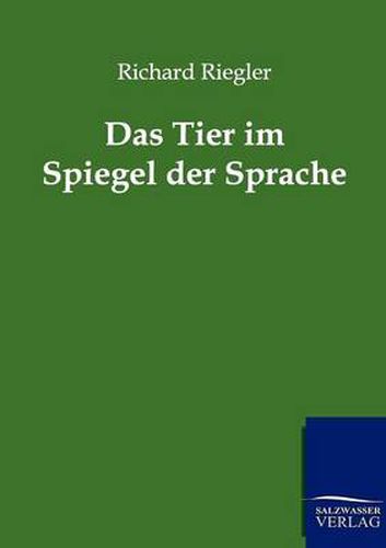 Cover image for Das Tier Im Spiegel Der Sprache