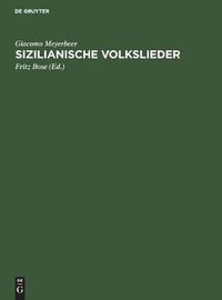 Cover image for Sizilianische Volkslieder