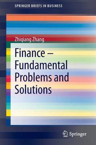 Cover image for Finance - Fundamental Problems and Solutions