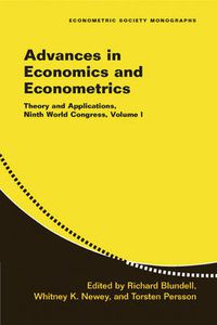 Cover image for Advances in Economics and Econometrics: Theory and Applications, Ninth World Congress