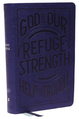 KJV, Personal Size Reference Bible, Verse Art Cover Collection, Leathersoft, Blue, Red Letter, Thumb Indexed, Comfort Print: Holy Bible, King James Version