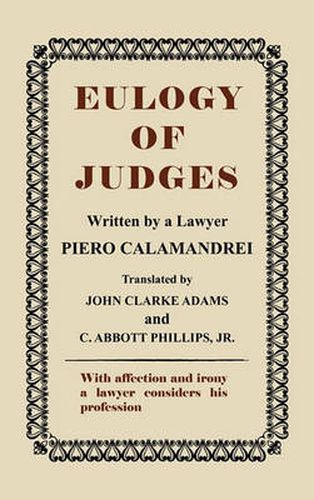 Cover image for Eulogy of Judges