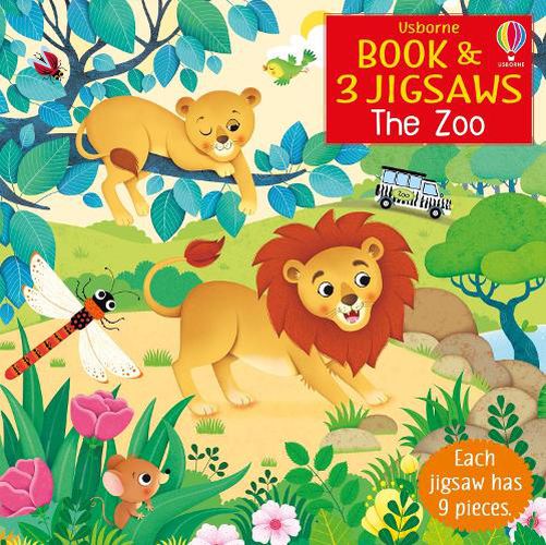 Cover image for Usborne Book and 3 Jigsaws: The Zoo