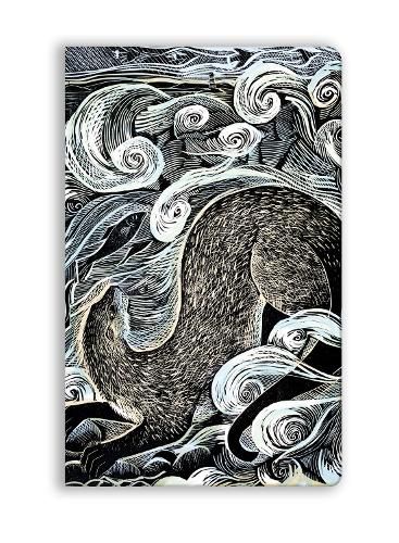 Cover image for Angela Harding: Shetland Otter, Shetland Sea (Soft Touch Journal)