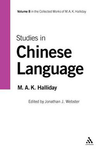 Cover image for Studies in Chinese Language: Volume 8