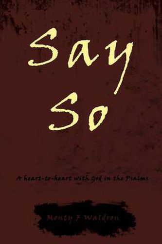 Cover image for Say So