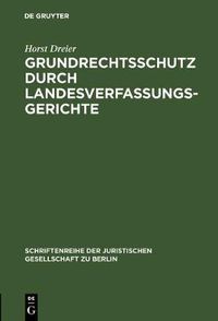 Cover image for Grundrechtsschutz durch Landesverfassungsgerichte