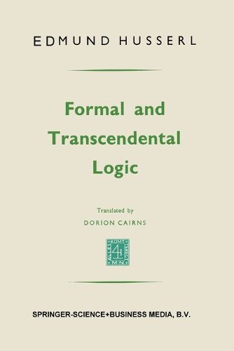 Cover image for Formal and transcendental logic