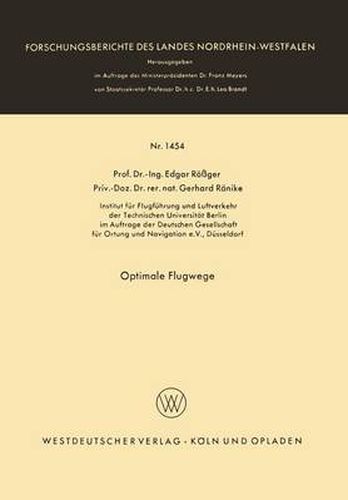 Cover image for Optimale Flugwege