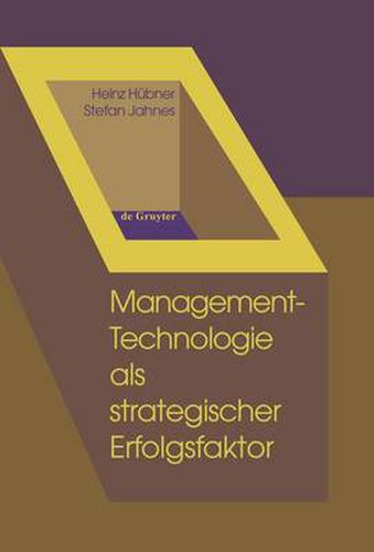 Cover image for Management-Technologie als strategischer Erfolgsfaktor