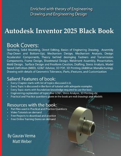 Cover image for Autodesk Inventor 2025 Black Book