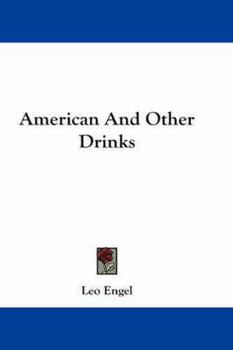 Cover image for American and Other Drinks