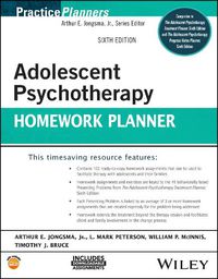 Cover image for Adolescent Psychotherapy Homework Planner