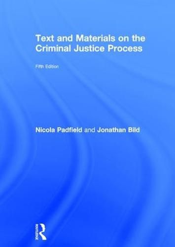 Cover image for Text and Materials on the Criminal Justice Process