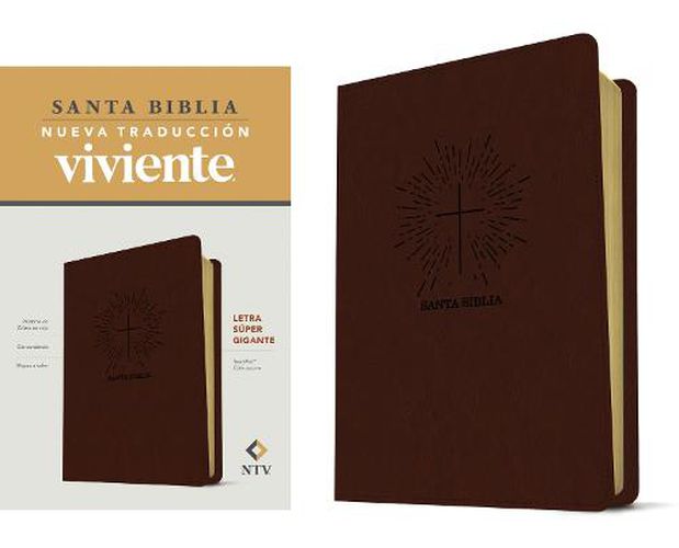 Cover image for Santa Biblia Ntv, Letra Super Gigante (Sentipiel, Cafe Oscuro, Letra Roja)
