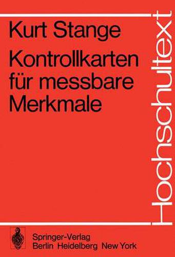 Cover image for Kontrollkarten fur Messbare Merkmale