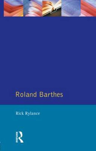 Cover image for Roland Barthes