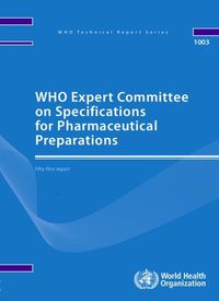 Cover image for WHO Expert Committee on Specifications for Pharmaceutical Preparations: Fifty-first Report