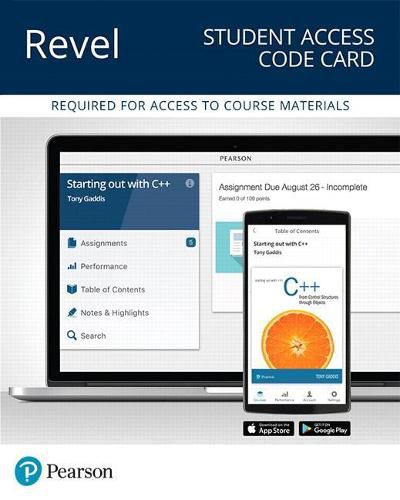 Cover image for Revel for Gaddis C++ -- Access Card