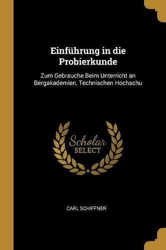 Cover image for Einfuehrung in die Probierkunde