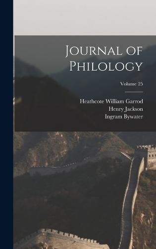 Journal of Philology; Volume 25